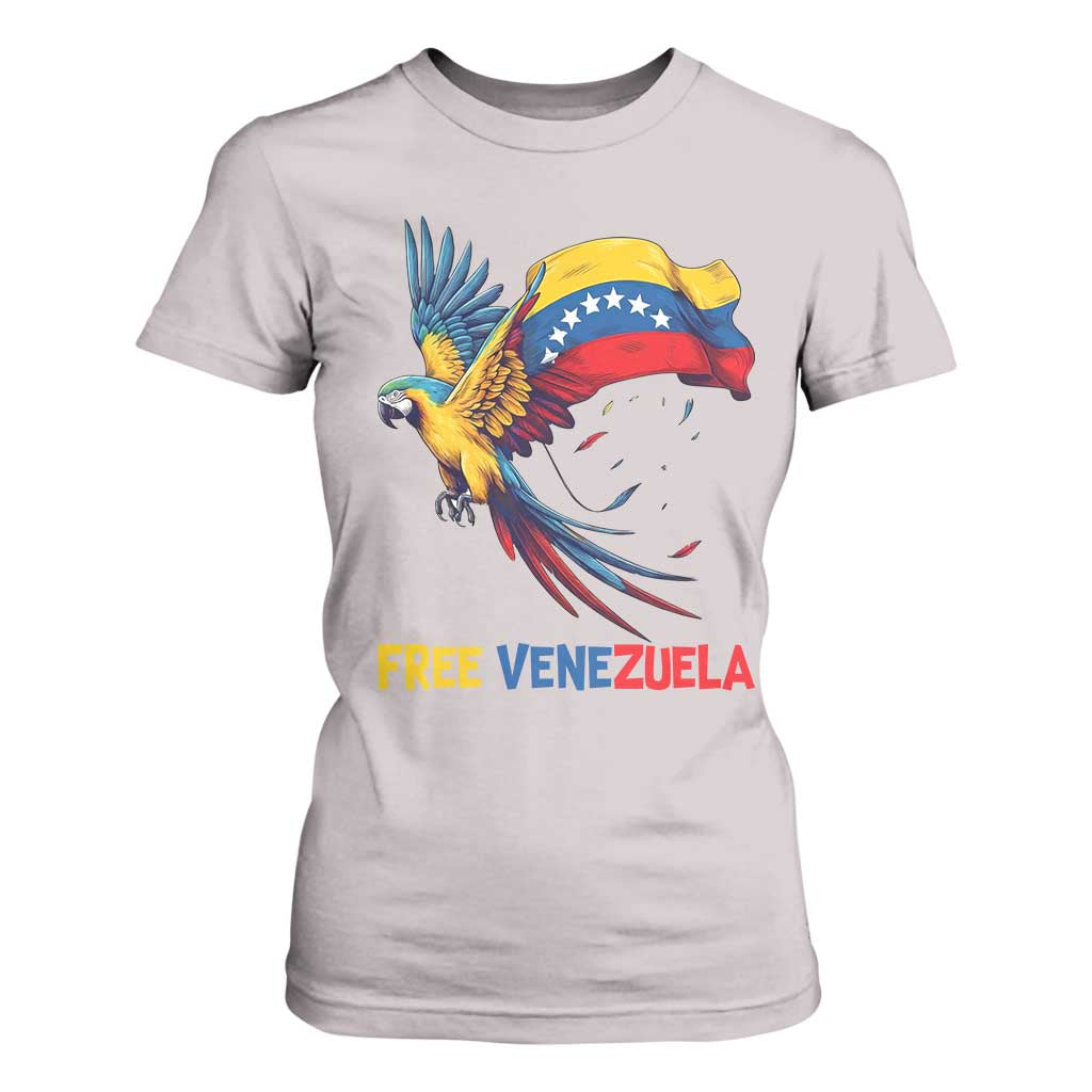 American Venezuela Support Freedom T Shirt For Women Venezuelan Free TS12 Ice Gray Print Your Wear