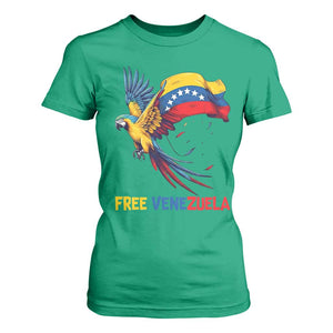 American Venezuela Support Freedom T Shirt For Women Venezuelan Free TS12 Irish Green Print Your Wear