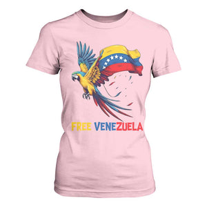 American Venezuela Support Freedom T Shirt For Women Venezuelan Free TS12 Light Pink Print Your Wear