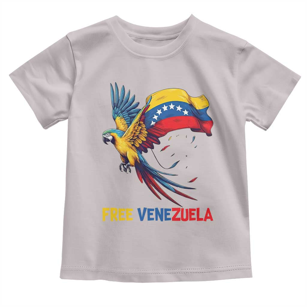 American Venezuela Support Freedom Toddler T Shirt Venezuelan Free TS12 Ice Gray Print Your Wear