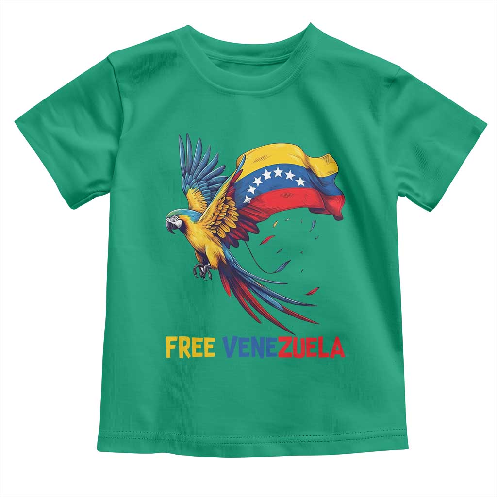 American Venezuela Support Freedom Toddler T Shirt Venezuelan Free TS12 Irish Green Print Your Wear