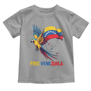 American Venezuela Support Freedom Toddler T Shirt Venezuelan Free TS12 Sport Gray Print Your Wear