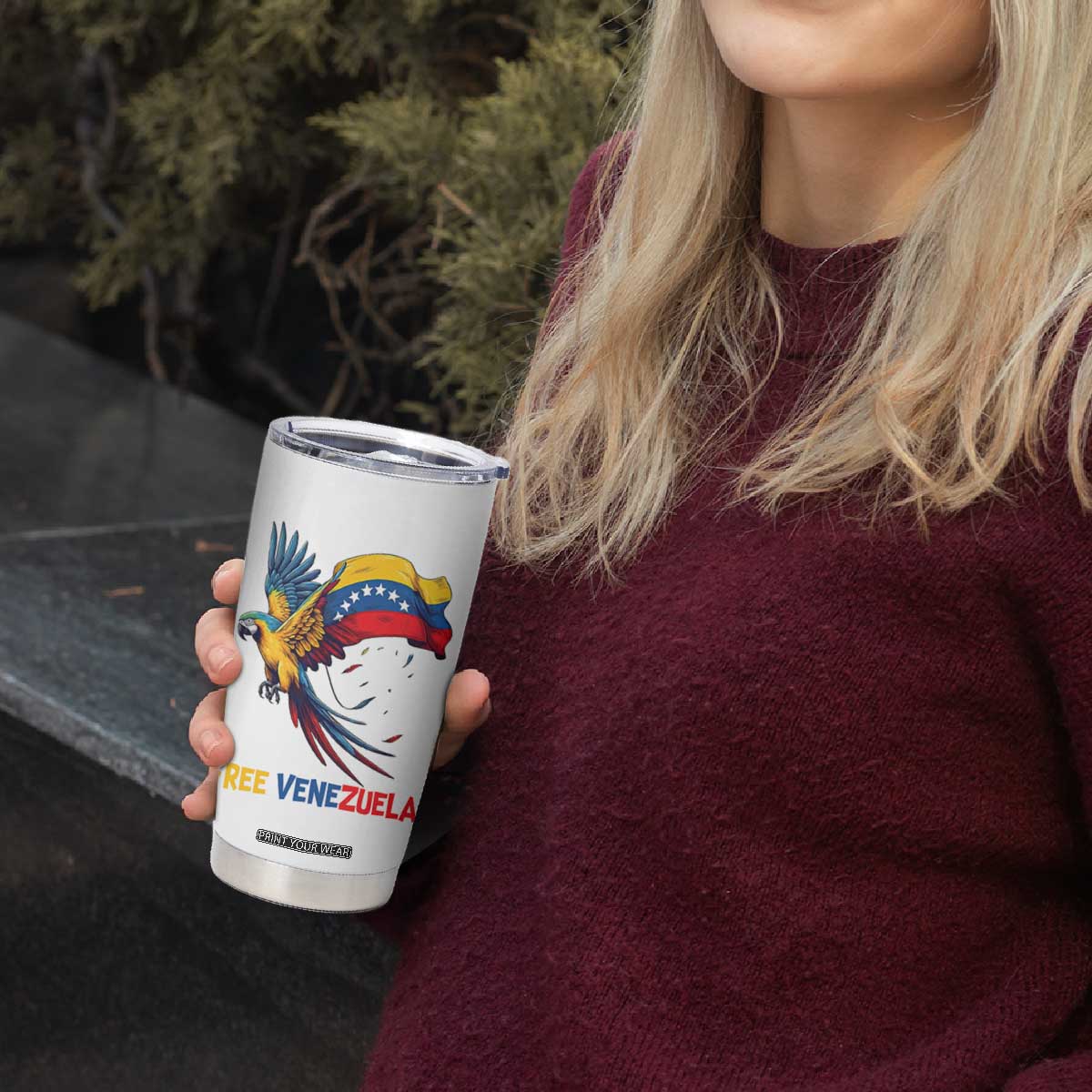 American Venezuela Support Freedom Tumbler Cup Venezuelan Free TS12 Print Your Wear