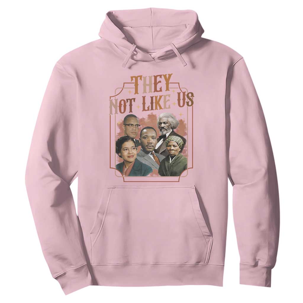 They Not Like Us Hoodie African American History Leaders TS12 Light Pink Print Your Wear