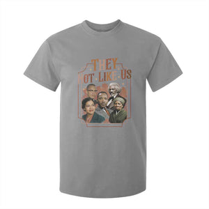 They Not Like Us T Shirt For Kid African American History Leaders TS12 Sport Gray Print Your Wear