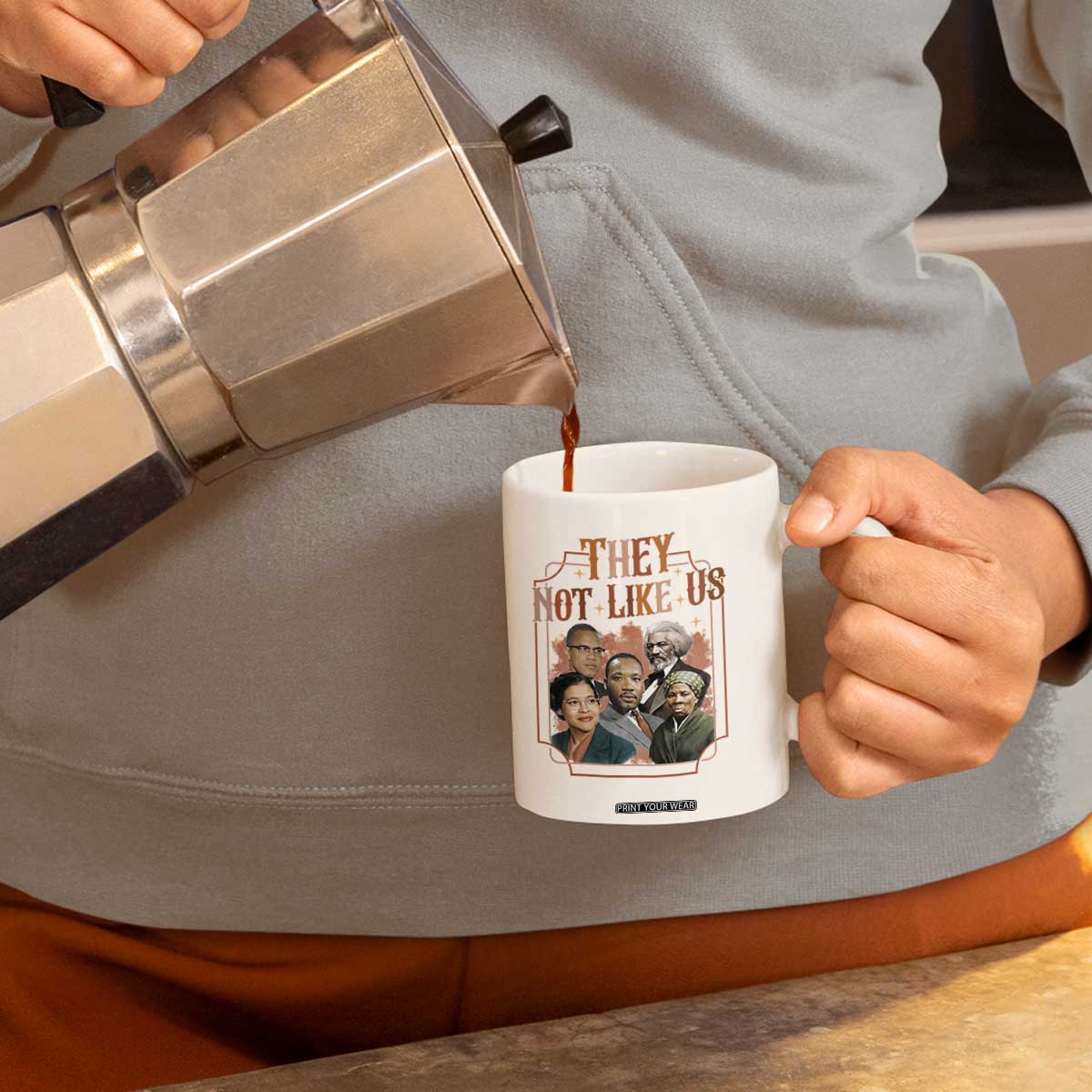 They Not Like Us Coffee Mug African American History Leaders TS12 Print Your Wear