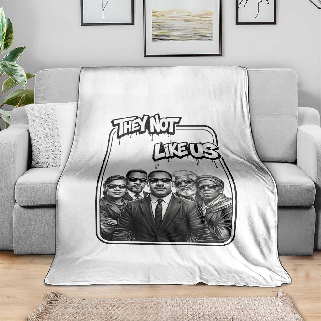 Vintage African American Heroes Throw Blanket They Not Like Us TS12 Print Your Wear