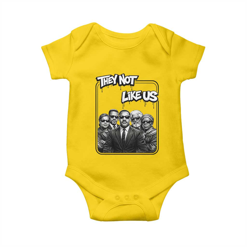 Vintage African American Heroes Baby Onesie They Not Like Us TS12 Daisy Print Your Wear