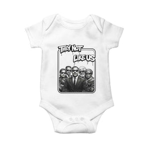 Vintage African American Heroes Baby Onesie They Not Like Us TS12 White Print Your Wear