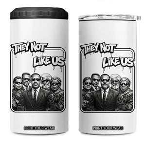 Vintage African American Heroes 4 in 1 Can Cooler Tumbler They Not Like Us TS12 One Size: 16 oz White Print Your Wear