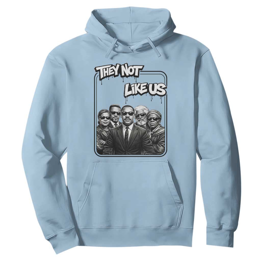 Vintage African American Heroes Hoodie They Not Like Us TS12 Light Blue Print Your Wear
