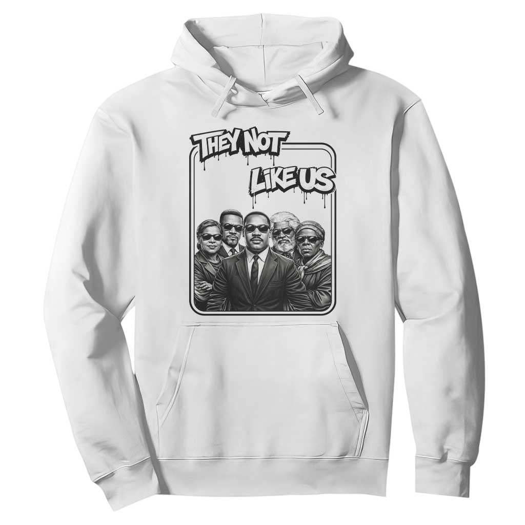 Vintage African American Heroes Hoodie They Not Like Us TS12 White Print Your Wear