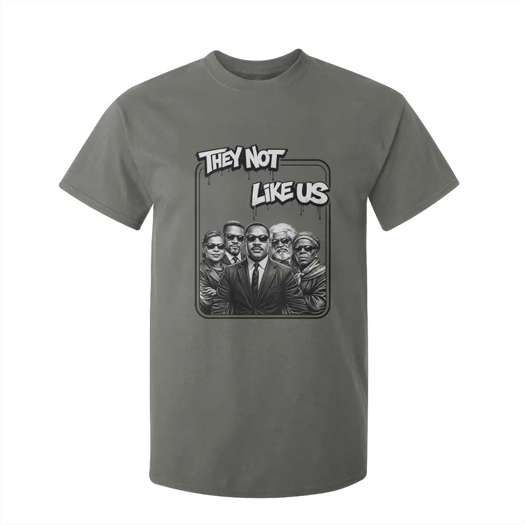 Vintage African American Heroes T Shirt For Kid They Not Like Us TS12 Military Green Print Your Wear