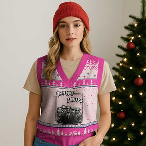 Vintage African American Heroes V-Neck Knit Sweater Vest They Not Like Us TS12 Hot Pink Print Your Wear