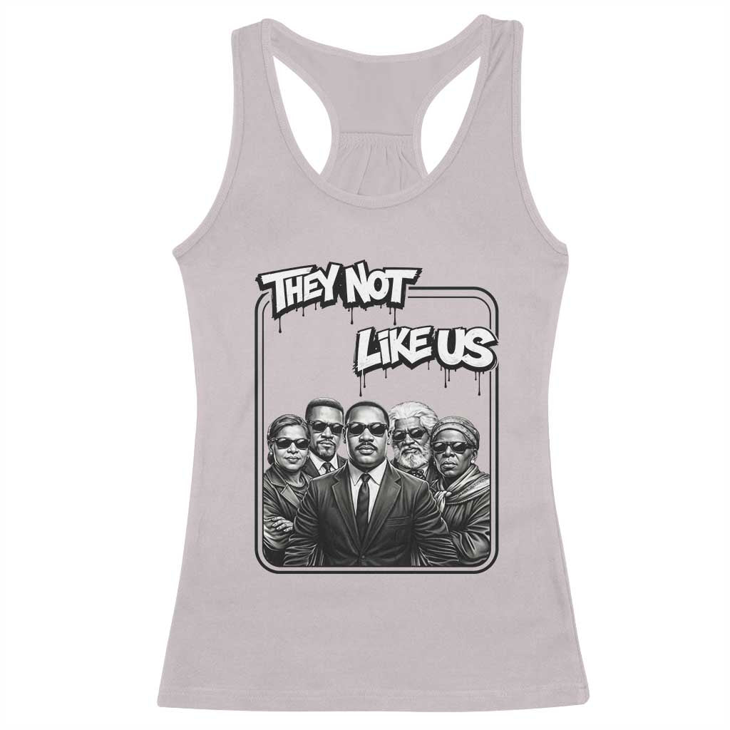Vintage African American Heroes Racerback Tank Top They Not Like Us TS12 Ice Gray Print Your Wear