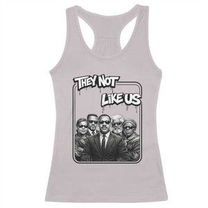 Vintage African American Heroes Racerback Tank Top They Not Like Us TS12 Ice Gray Print Your Wear