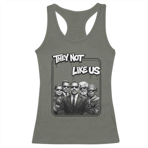 Vintage African American Heroes Racerback Tank Top They Not Like Us TS12 Military Green Print Your Wear