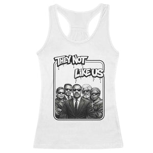 Vintage African American Heroes Racerback Tank Top They Not Like Us TS12 White Print Your Wear