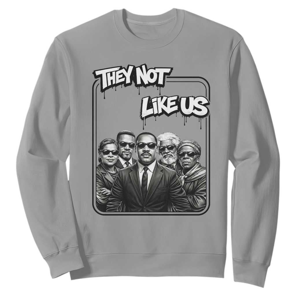 Vintage African American Heroes Sweatshirt They Not Like Us TS12 Sport Gray Print Your Wear