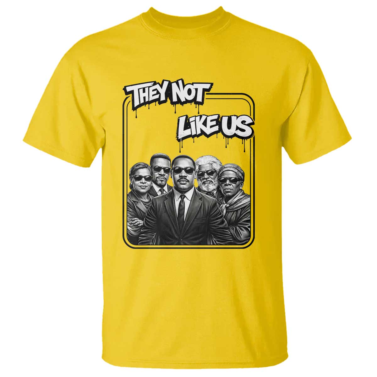 Vintage African American Heroes T Shirt They Not Like Us TS12 Daisy Print Your Wear