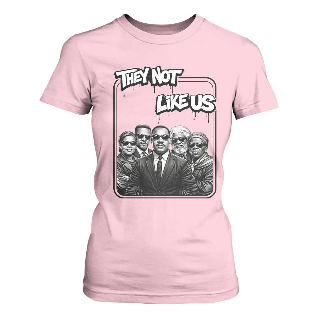 Vintage African American Heroes T Shirt For Women They Not Like Us TS12 Light Pink Print Your Wear