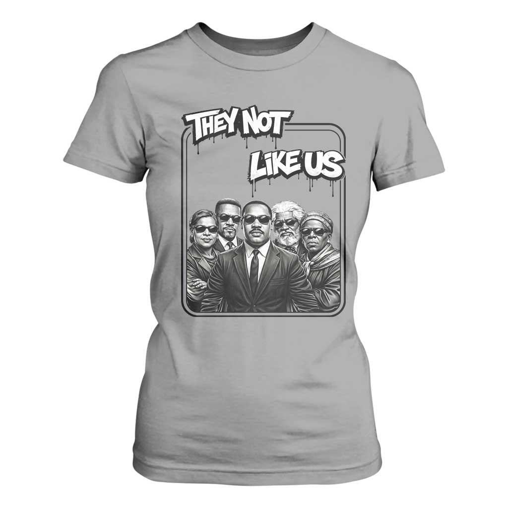 Vintage African American Heroes T Shirt For Women They Not Like Us TS12 Sport Gray Print Your Wear