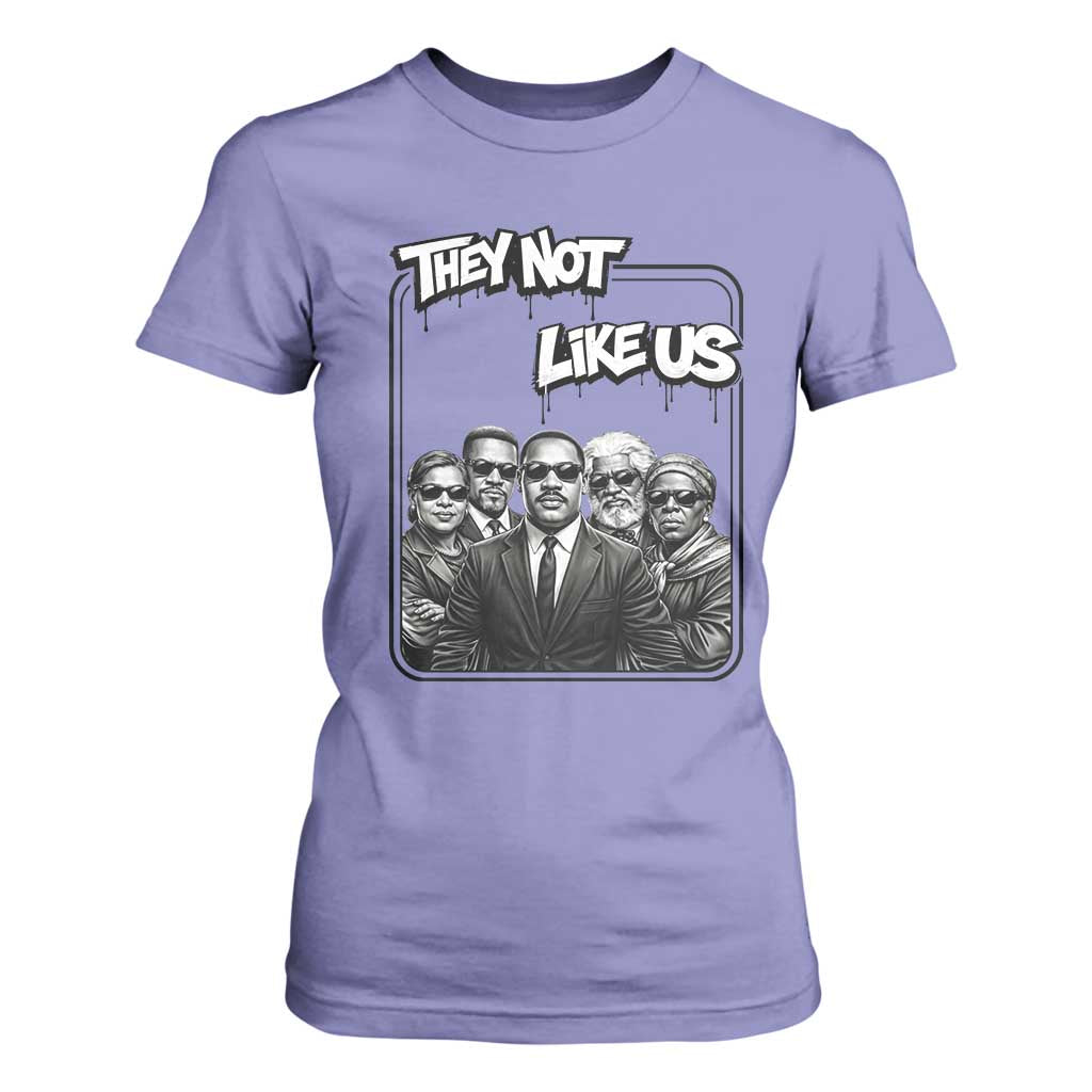 Vintage African American Heroes T Shirt For Women They Not Like Us TS12 Violet Print Your Wear