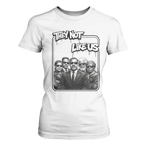 Vintage African American Heroes T Shirt For Women They Not Like Us TS12 White Print Your Wear