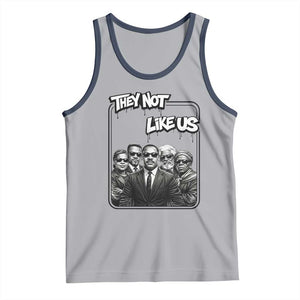 Vintage African American Heroes Tank Top They Not Like Us TS12 Athletic Heather Navy Print Your Wear