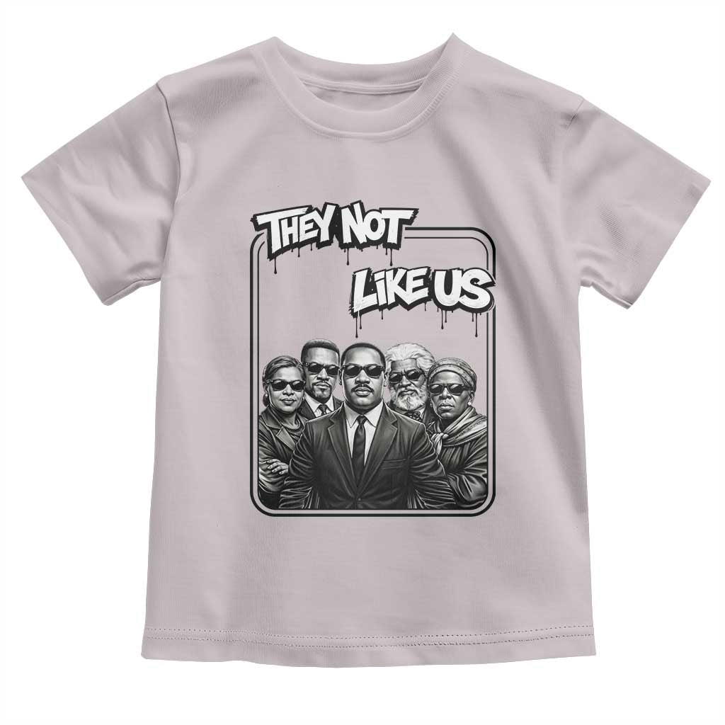Vintage African American Heroes Toddler T Shirt They Not Like Us TS12 Ice Gray Print Your Wear