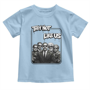 Vintage African American Heroes Toddler T Shirt They Not Like Us TS12 Light Blue Print Your Wear