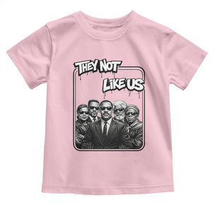Vintage African American Heroes Toddler T Shirt They Not Like Us TS12 Light Pink Print Your Wear