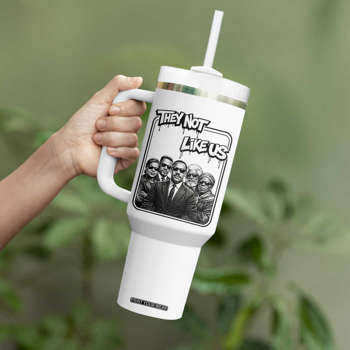 Vintage African American Heroes Tumbler With Handle They Not Like Us TS12 Print Your Wear
