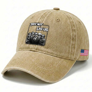 Vintage African American Heroes Washed Cotton Baseball Cap They Not Like Us TS12 Print Your Wear