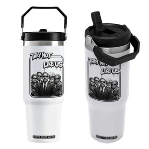 Vintage African American Heroes Flip Straw Tumbler They Not Like Us TS12 One Size: 30 oz White Print Your Wear