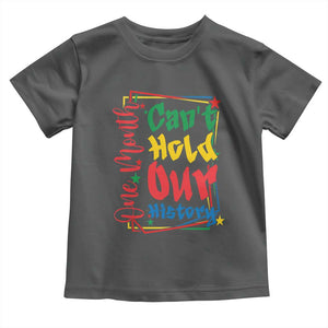 One Month Cannot Hold Our History Toddler T Shirt Black History Gift TS12 Dark Heather Print Your Wear