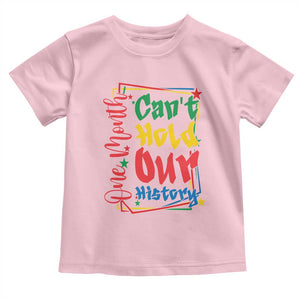 One Month Cannot Hold Our History Toddler T Shirt Black History Gift TS12 Light Pink Print Your Wear
