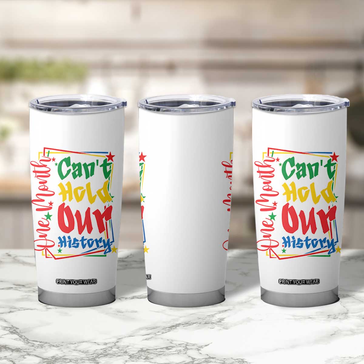 One Month Cannot Hold Our History Tumbler Cup Black History Gift TS12 Print Your Wear