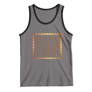 One Month Cannot Hold Our History Tank Top African American Gift TS12 Deep Heather Black Print Your Wear