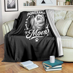 Vintage Pom Dog Mom Throw Blanket Pomeranian Lover Gift TS12 Print Your Wear