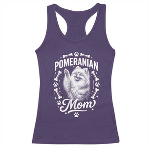 Vintage Pom Dog Mom Racerback Tank Top Pomeranian Lover Gift TS12 Purple Print Your Wear