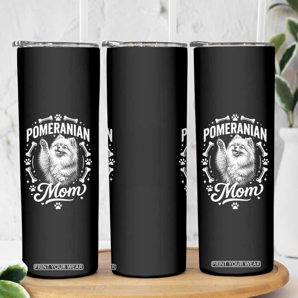 Vintage Pom Dog Mom Skinny Tumbler Pomeranian Lover Gift TS12 Print Your Wear