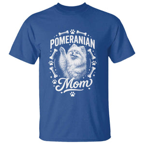 Vintage Pom Dog Mom T Shirt Pomeranian Lover Gift TS12 Royal Blue Print Your Wear