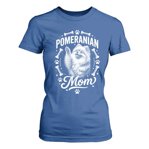 Vintage Pom Dog Mom T Shirt For Women Pomeranian Lover Gift TS12 Royal Blue Print Your Wear