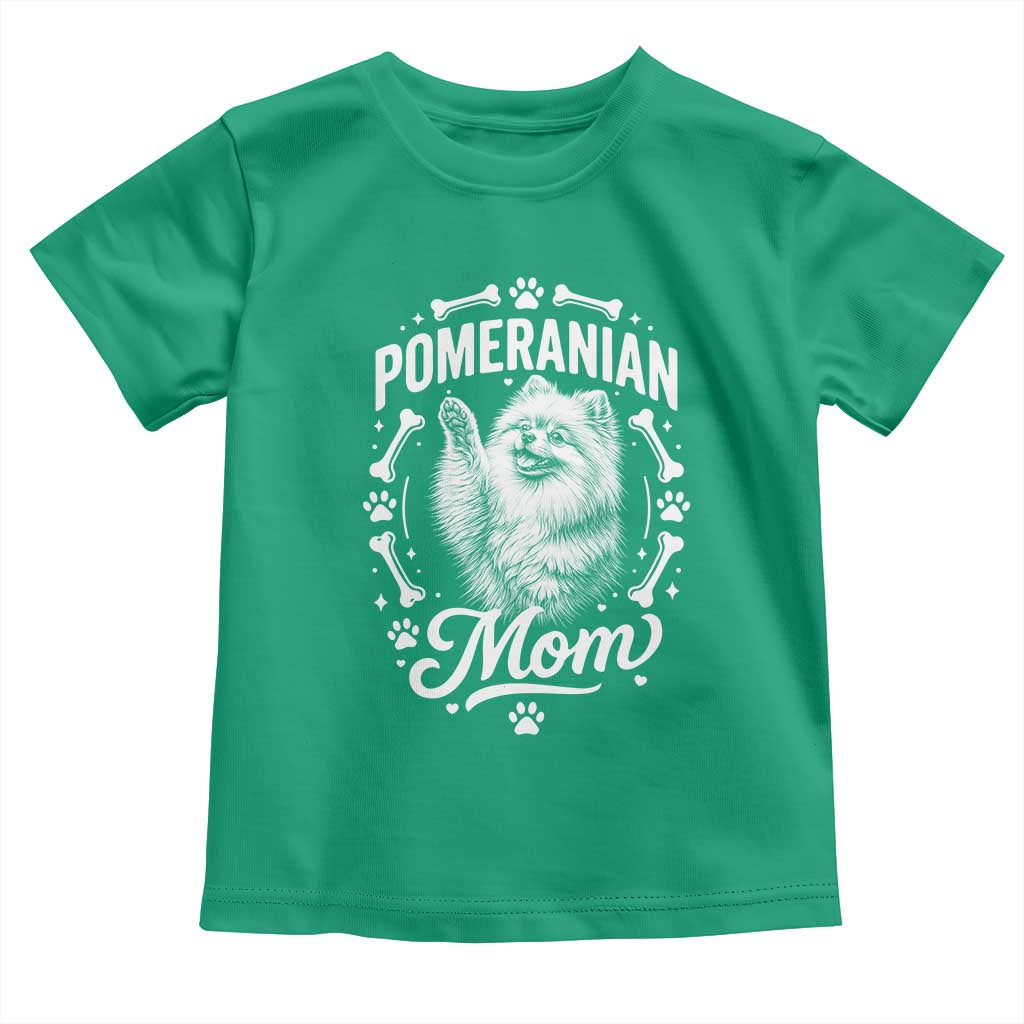 Vintage Pom Dog Mom Toddler T Shirt Pomeranian Lover Gift TS12 Irish Green Print Your Wear