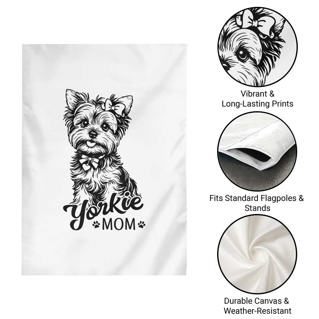 Yorkshire Terrier Mom Garden Flag Cute Yorkie Mama Puppy Gift TS12 Print Your Wear