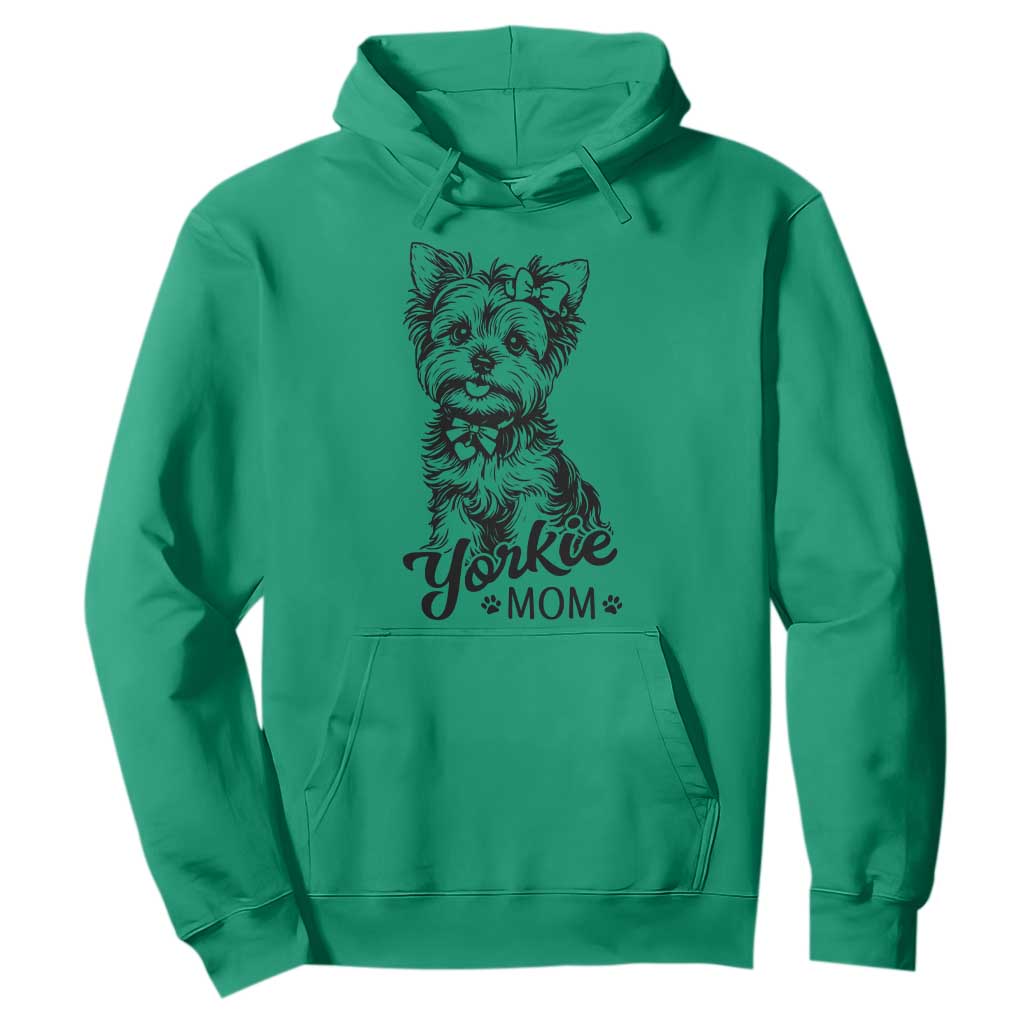 Yorkshire Terrier Mom Hoodie Cute Yorkie Mama Puppy Gift TS12 Irish Green Print Your Wear