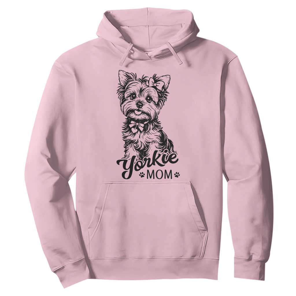 Yorkshire Terrier Mom Hoodie Cute Yorkie Mama Puppy Gift TS12 Light Pink Print Your Wear