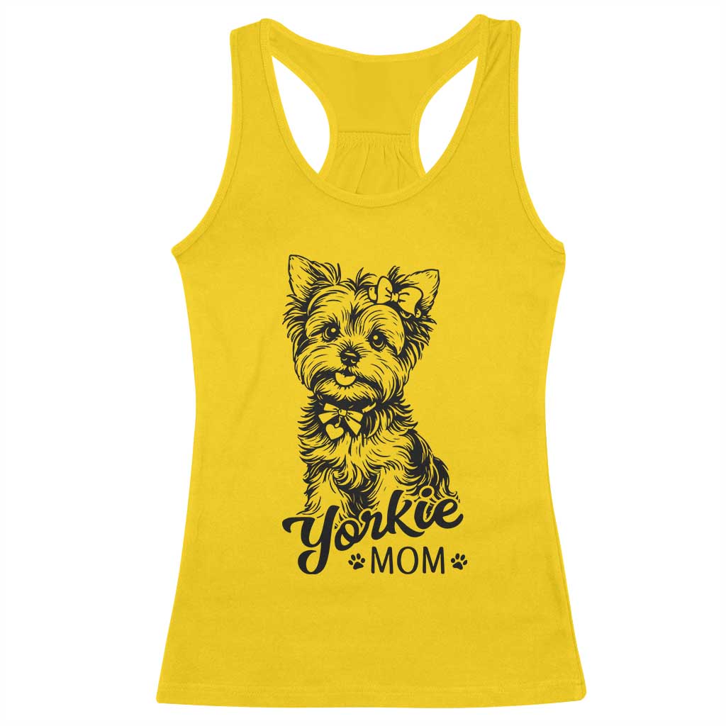 Yorkshire Terrier Mom Racerback Tank Top Cute Yorkie Mama Puppy Gift TS12 Daisy Print Your Wear
