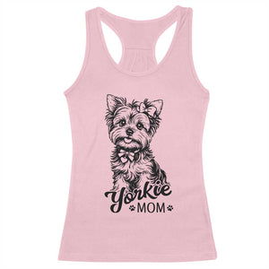 Yorkshire Terrier Mom Racerback Tank Top Cute Yorkie Mama Puppy Gift TS12 Light Pink Print Your Wear